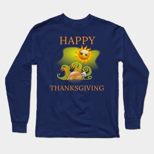 Happy Thanksgiving Turkey Day Cool Gratitude Gift Long Sleeve T-Shirt